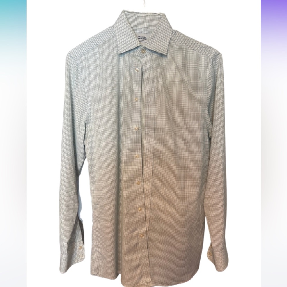 Excellent Charles Tyrwhitt Dress Shirt. 15”/35”. Button cuff. Slim.